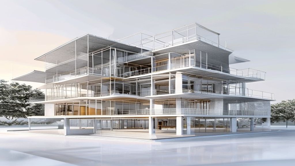 structural BIM 3D model building architecture engineering visualization