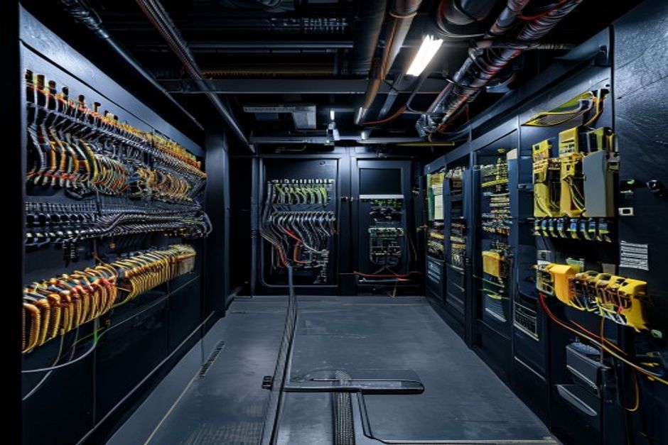 Organized electrical distribution panels and conduit systems