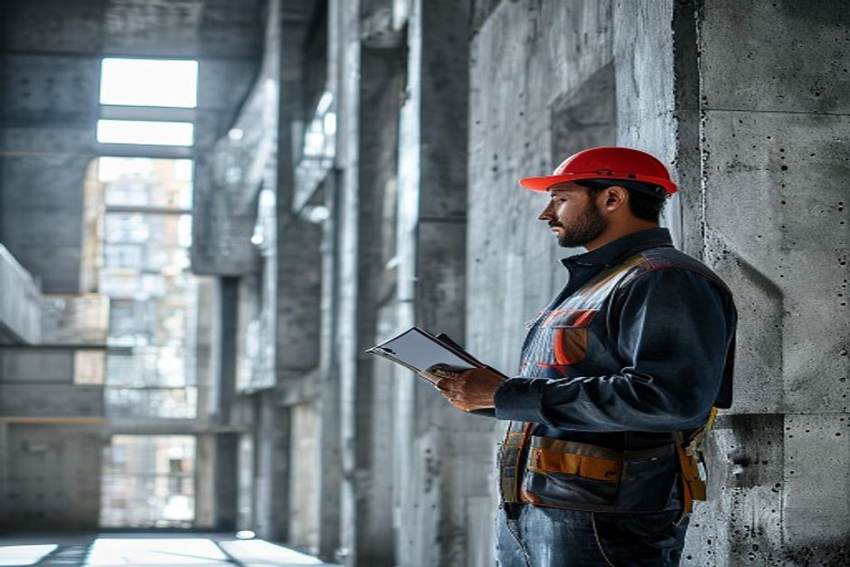 Professional building inspection and structural assessment on site
