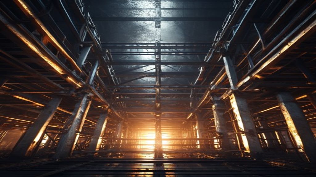 Structural steel framework